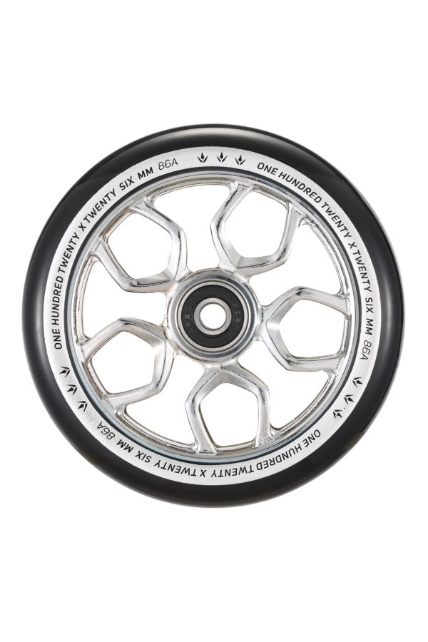 Blunt Envy Lambo Scooter Wheel Pair - 120mm x 26mm - Chrome / Black