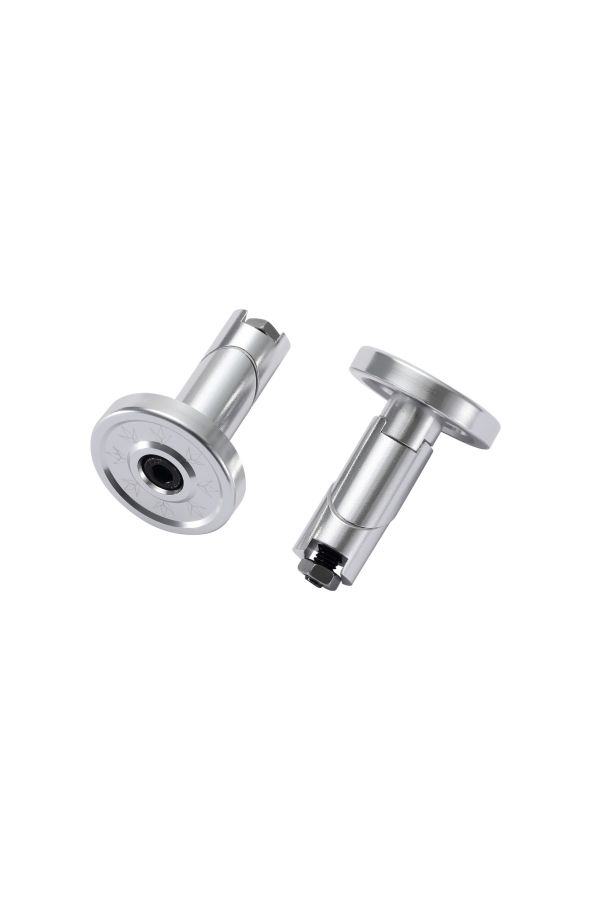 Envy Aluminum Bar Ends for Scooter - Silver/Chrome