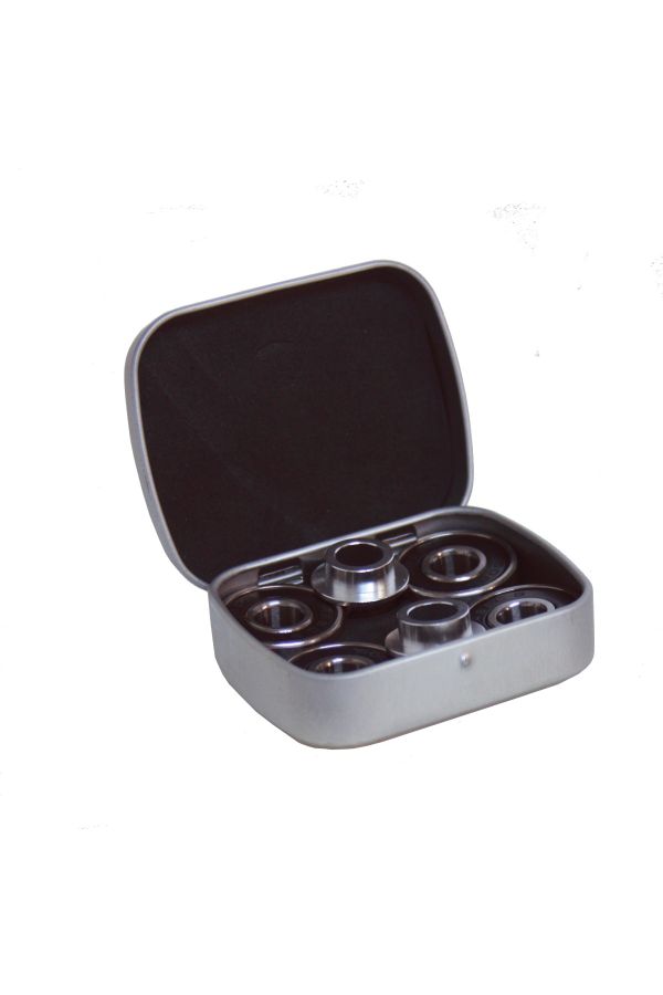 Abec 9 Bearings With CNC Spacers In Tin - 2 Sets