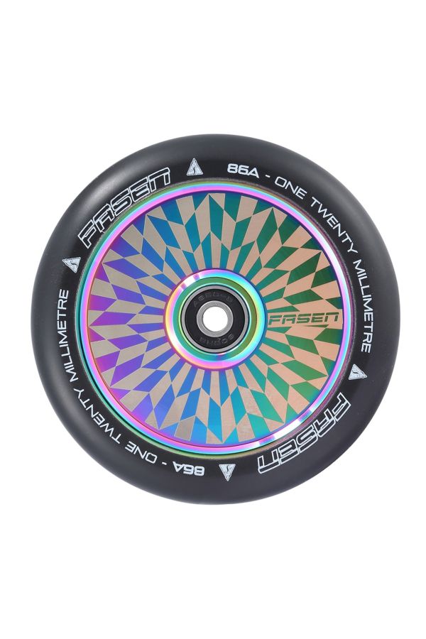 Fasen Scooters Hypno Hollowcore Wheel Pair - 120mm - Off Set Oil Slick