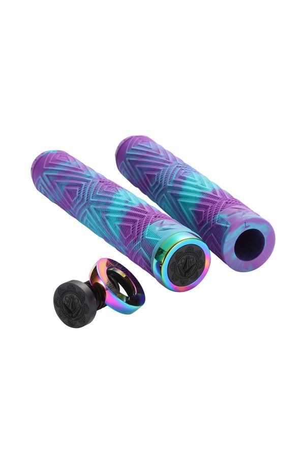 Will Scott Hand Grips - Purple/Teal