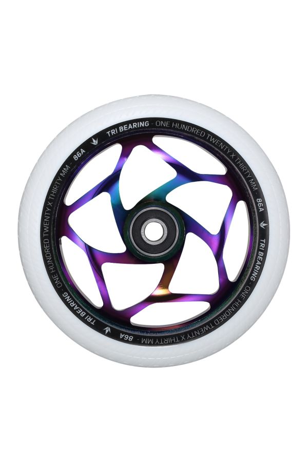 Blunt Envy 120mm/30mm Tri Bearing Wheel - Oil Slick and White