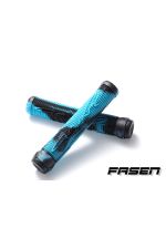 Fasen Scooter Handlebar Grips - Black/Teal