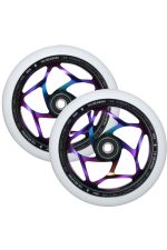 Blunt Envy 120mm/30mm Tri Bearing Wheel Pair - Oil Slick and White