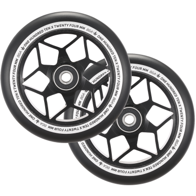 Blunt Envy Diamond Scooter Wheel Pair - 110mm x 24mm - Black