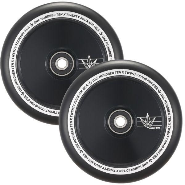 Blunt Envy Hollow Core Scooter Wheel Pair - 110mm x 24mm Black