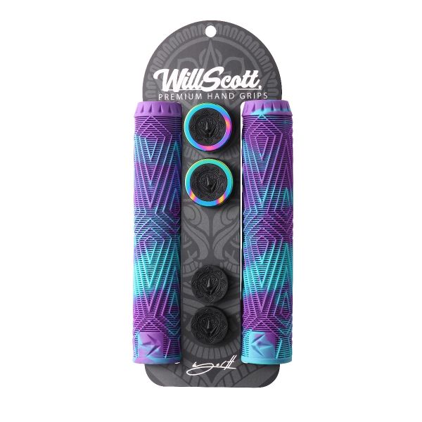 Will Scott Hand Grips - Purple/Teal
